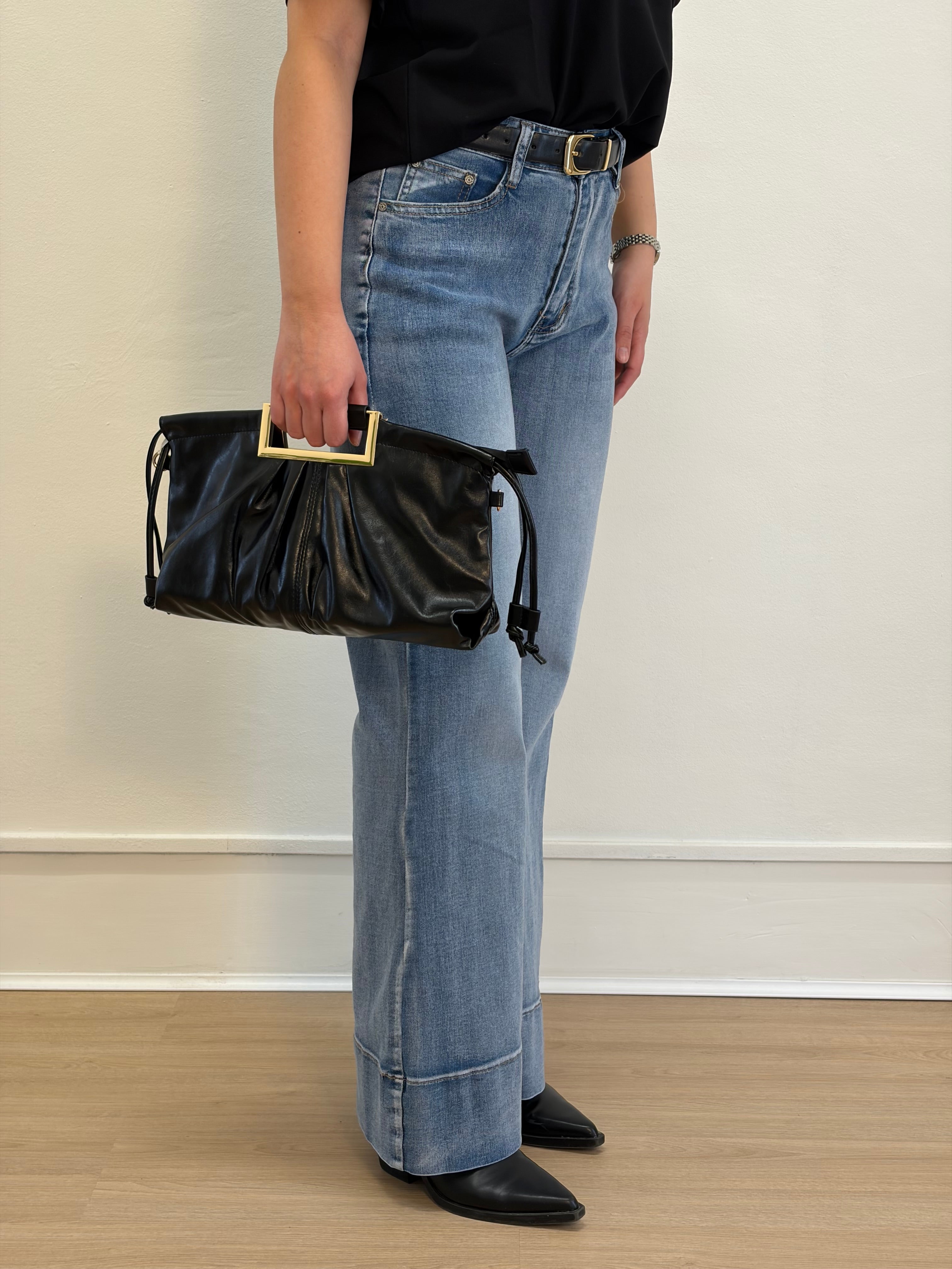 Jeans finto risvolto