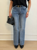Jeans finto risvolto