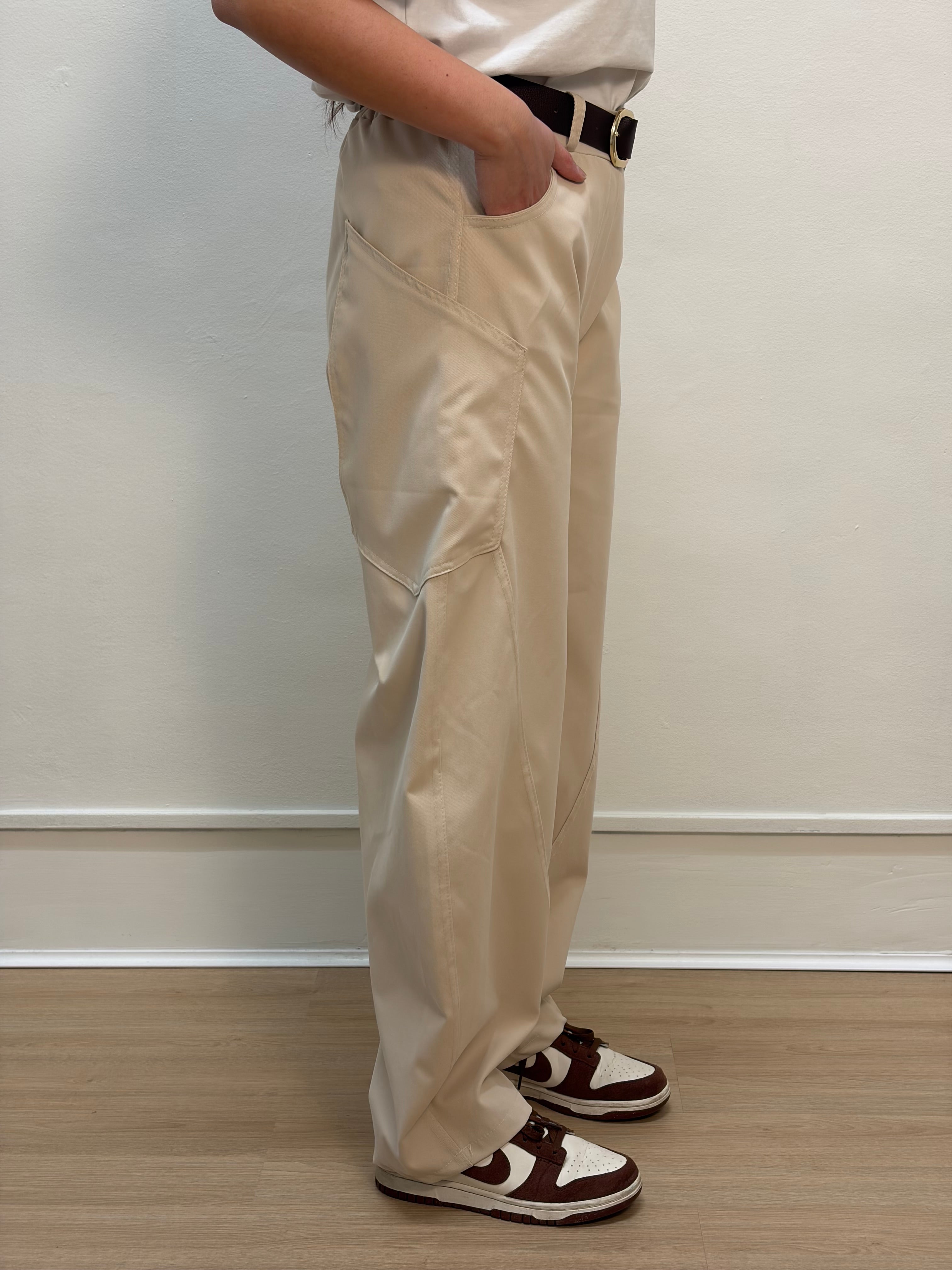 Pantalone balloon con cintura