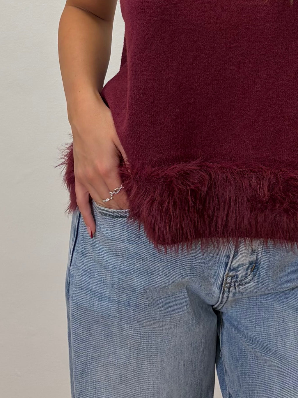 Gilet con pelliccia