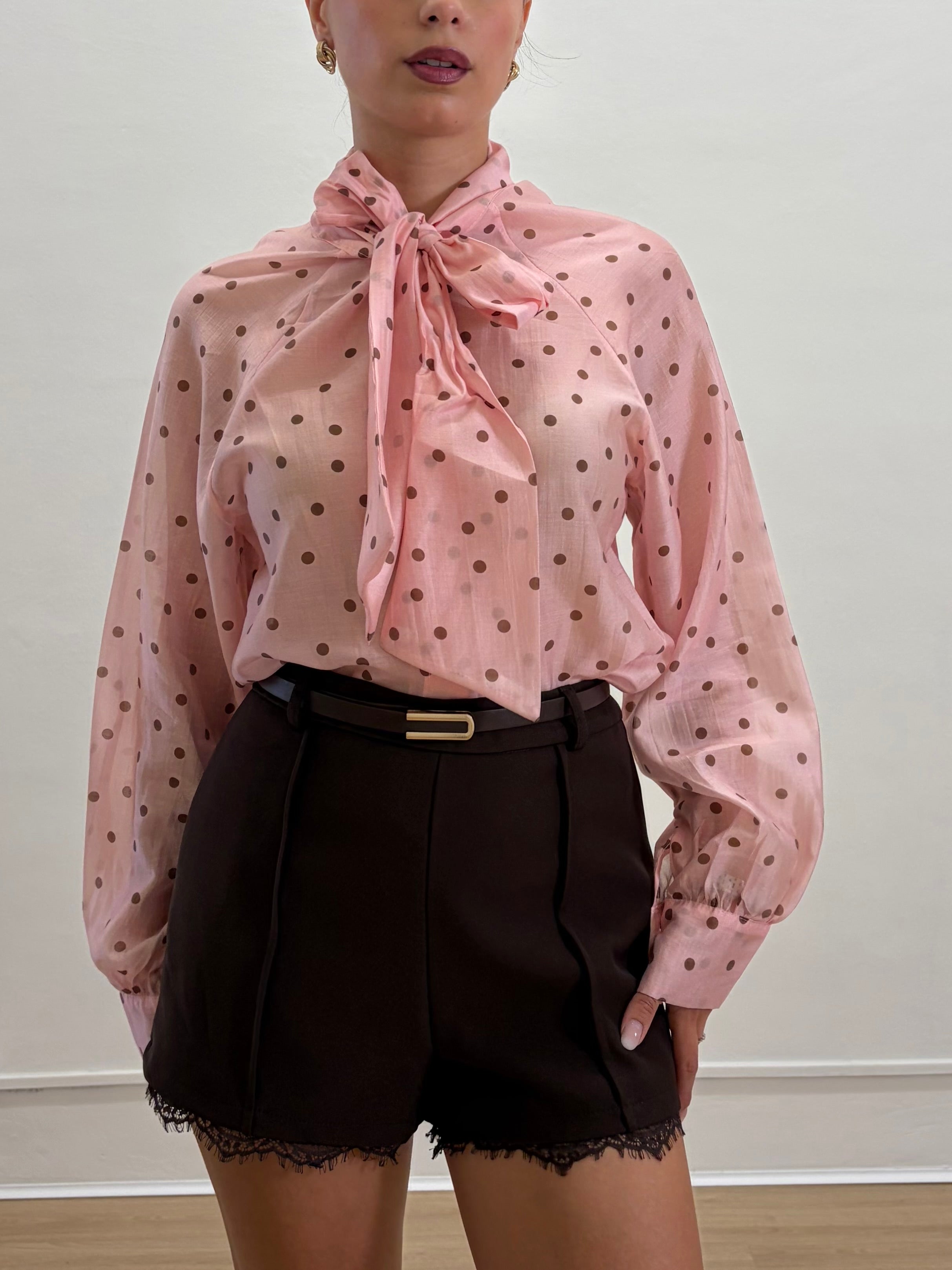 Camicia a pois
