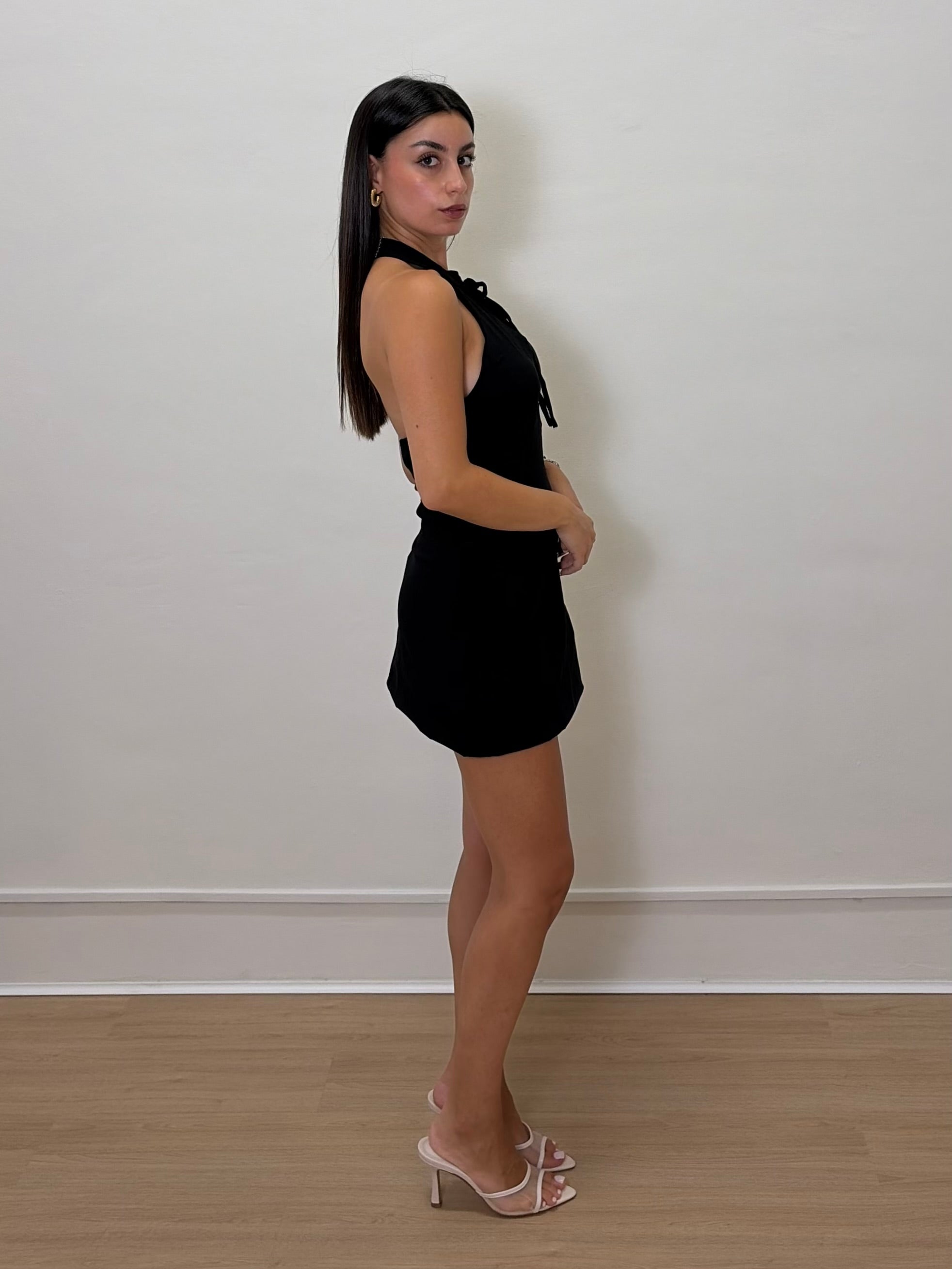 Mini dress scollo a goccia