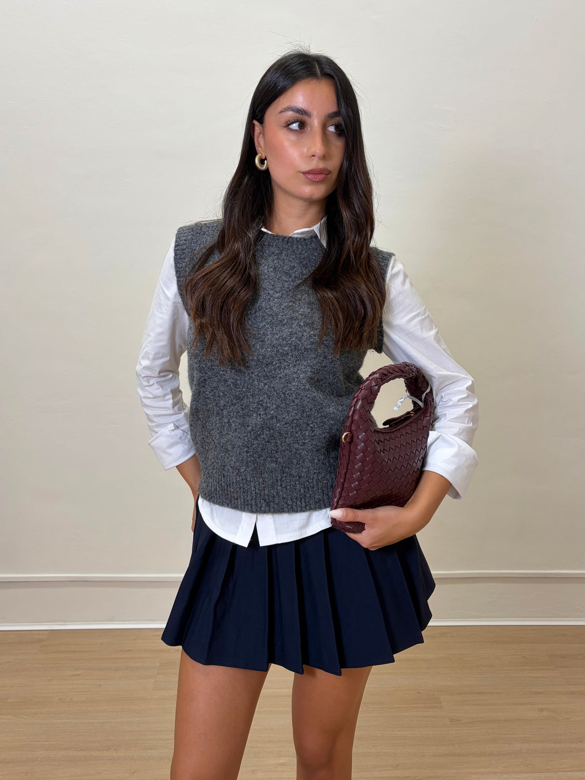 Gilet misto lana