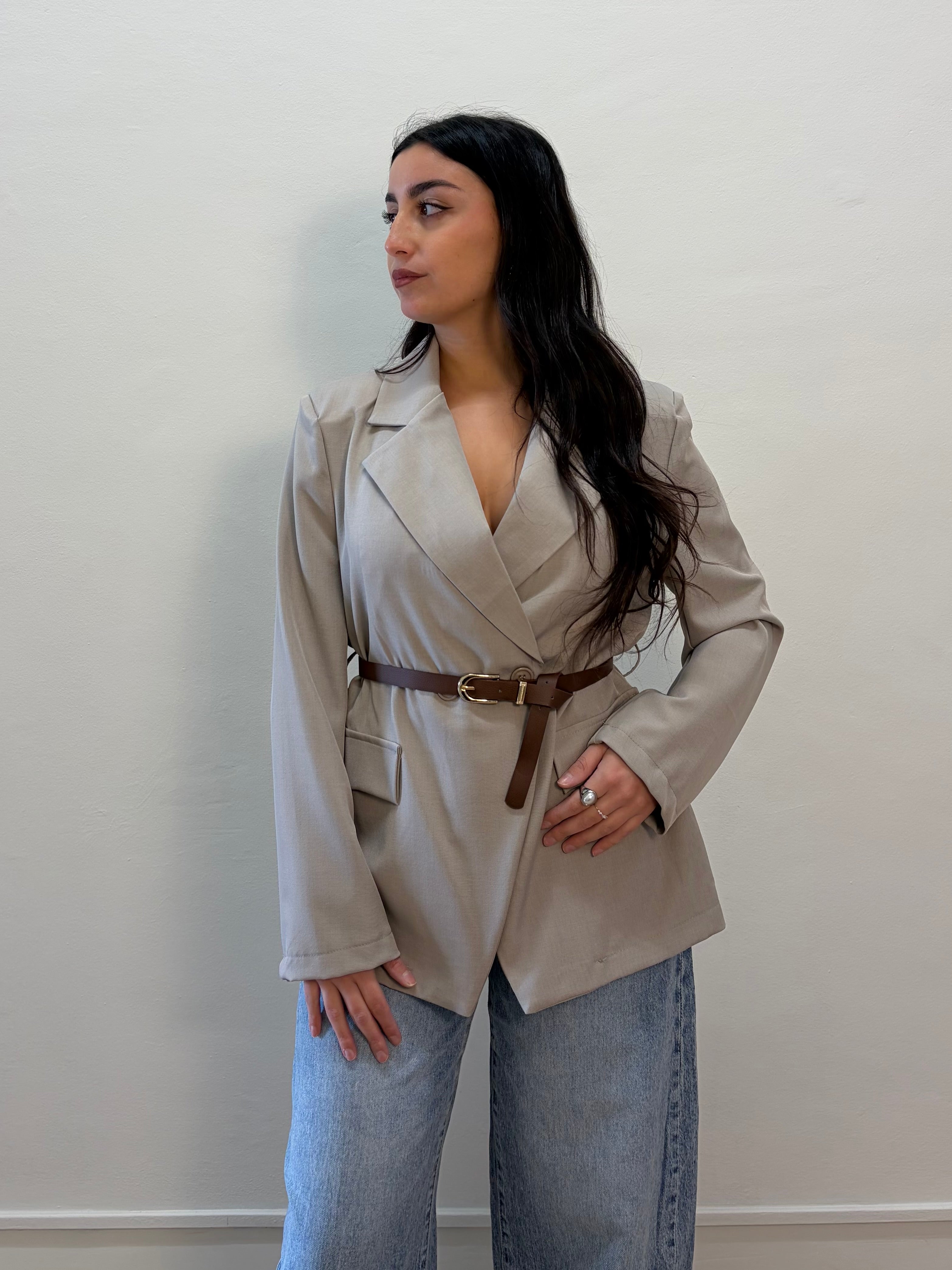 Blazer con cintura