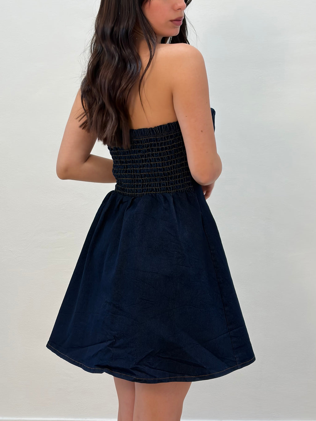 Mini dress denim