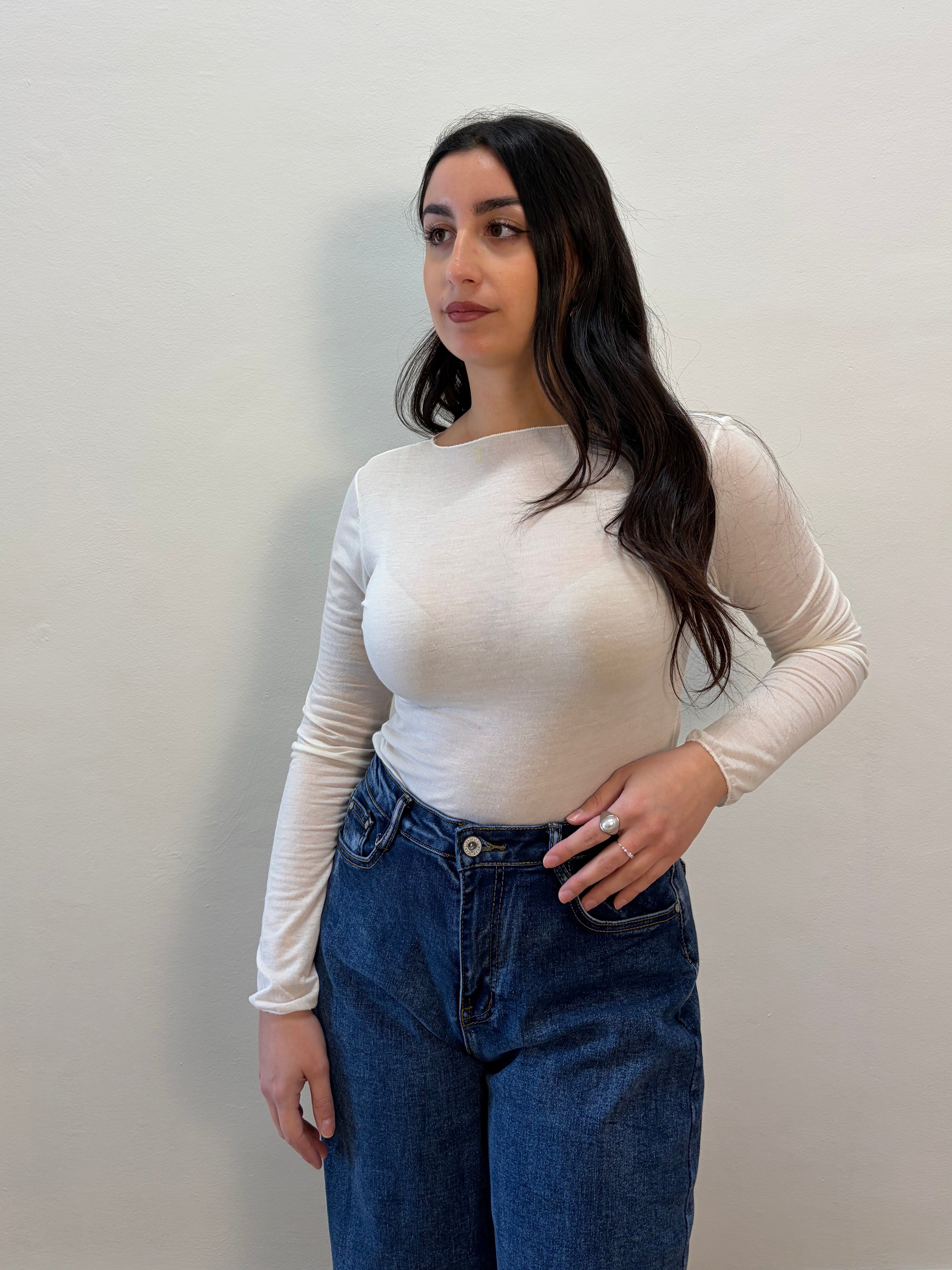 Maglia misto cashmere