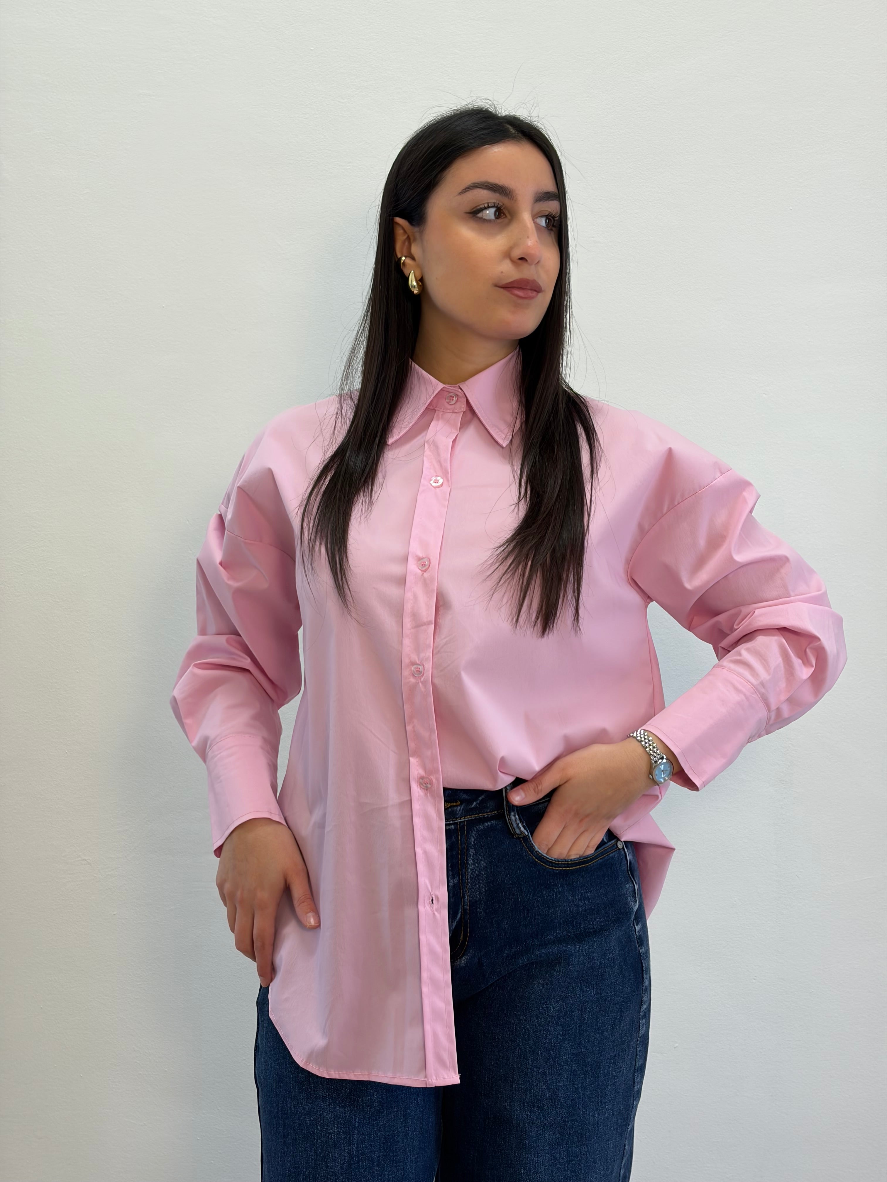 Camicia over rosa