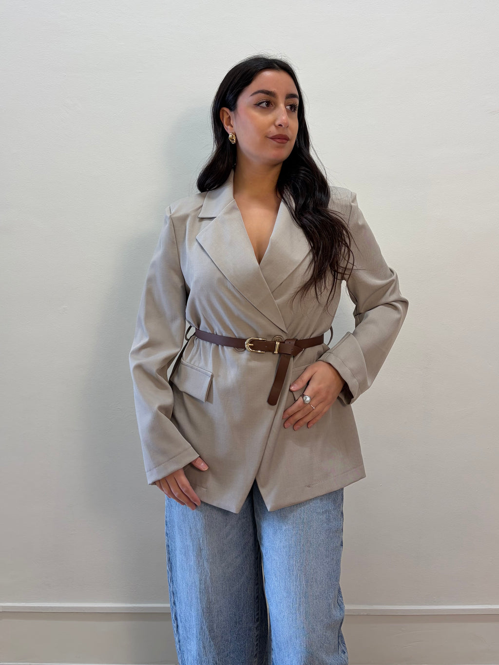 Blazer con cintura