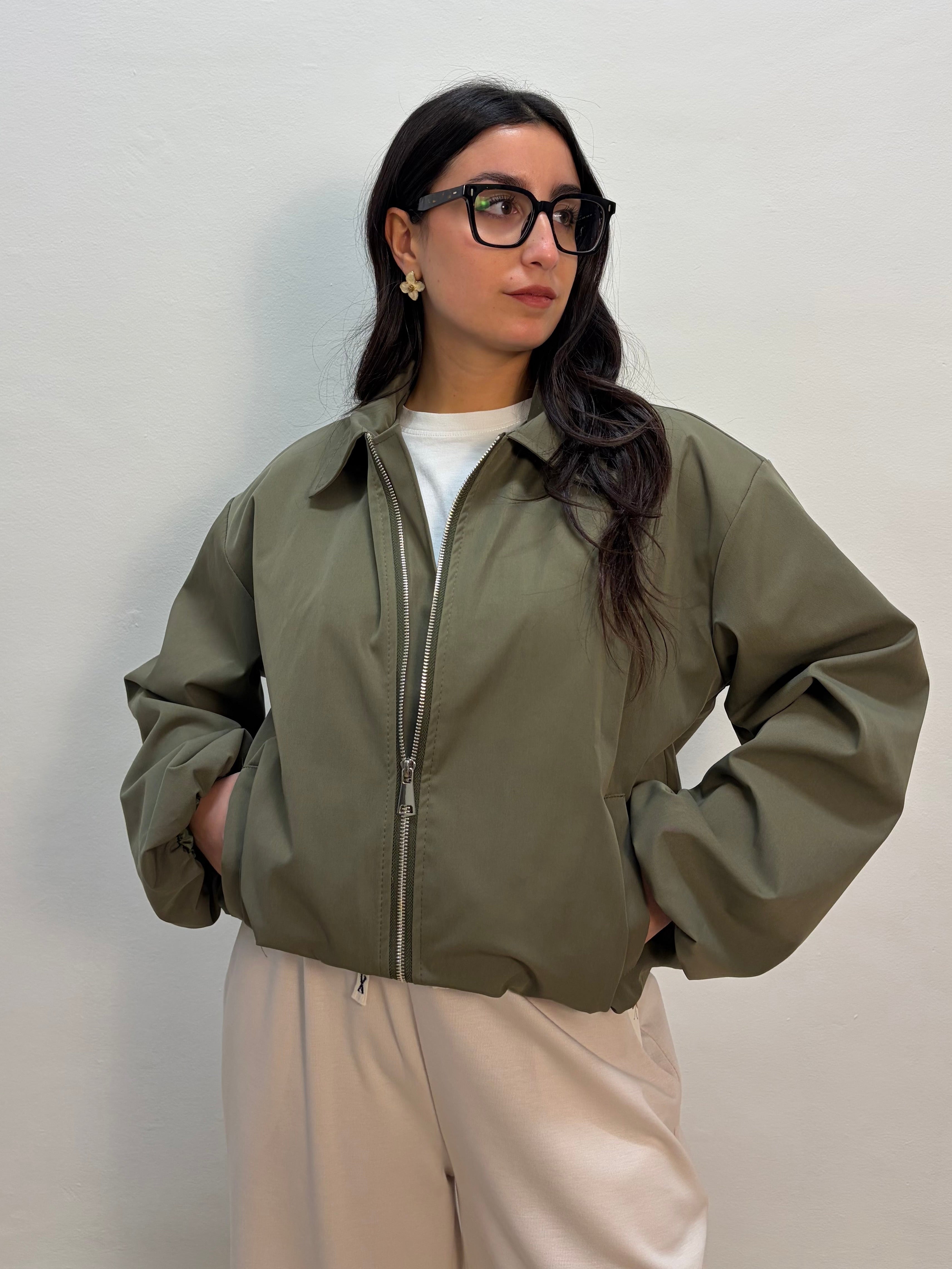 Bomber in cotone