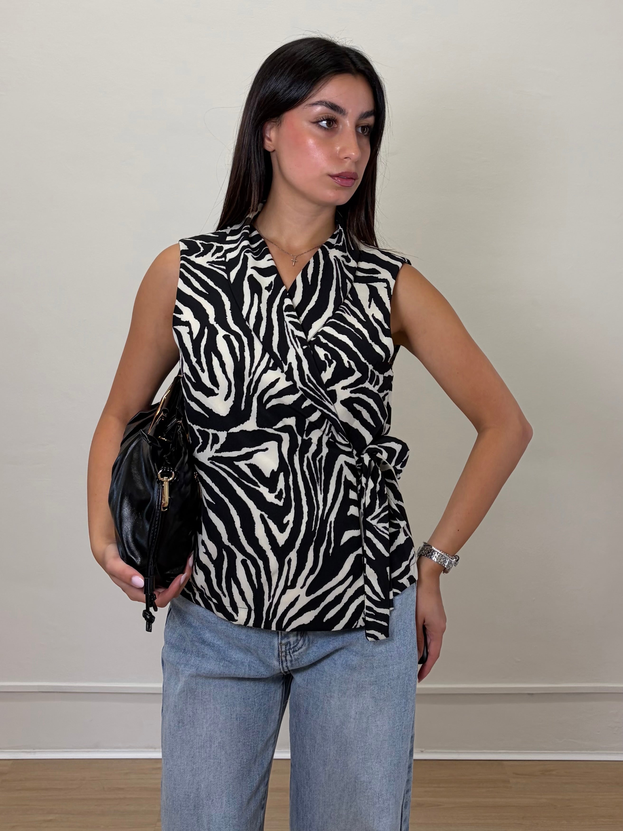 Gilet zebrato
