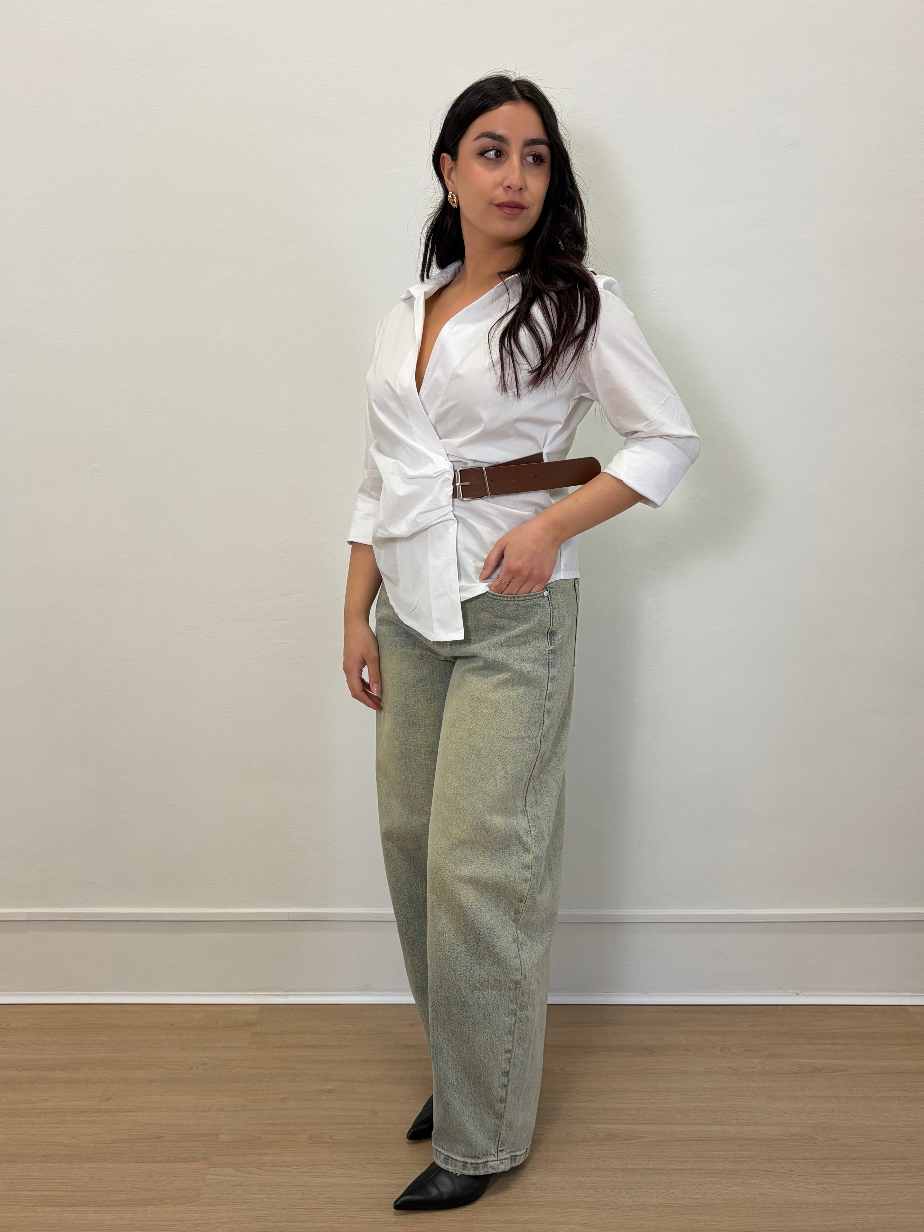 Camicia con cintura