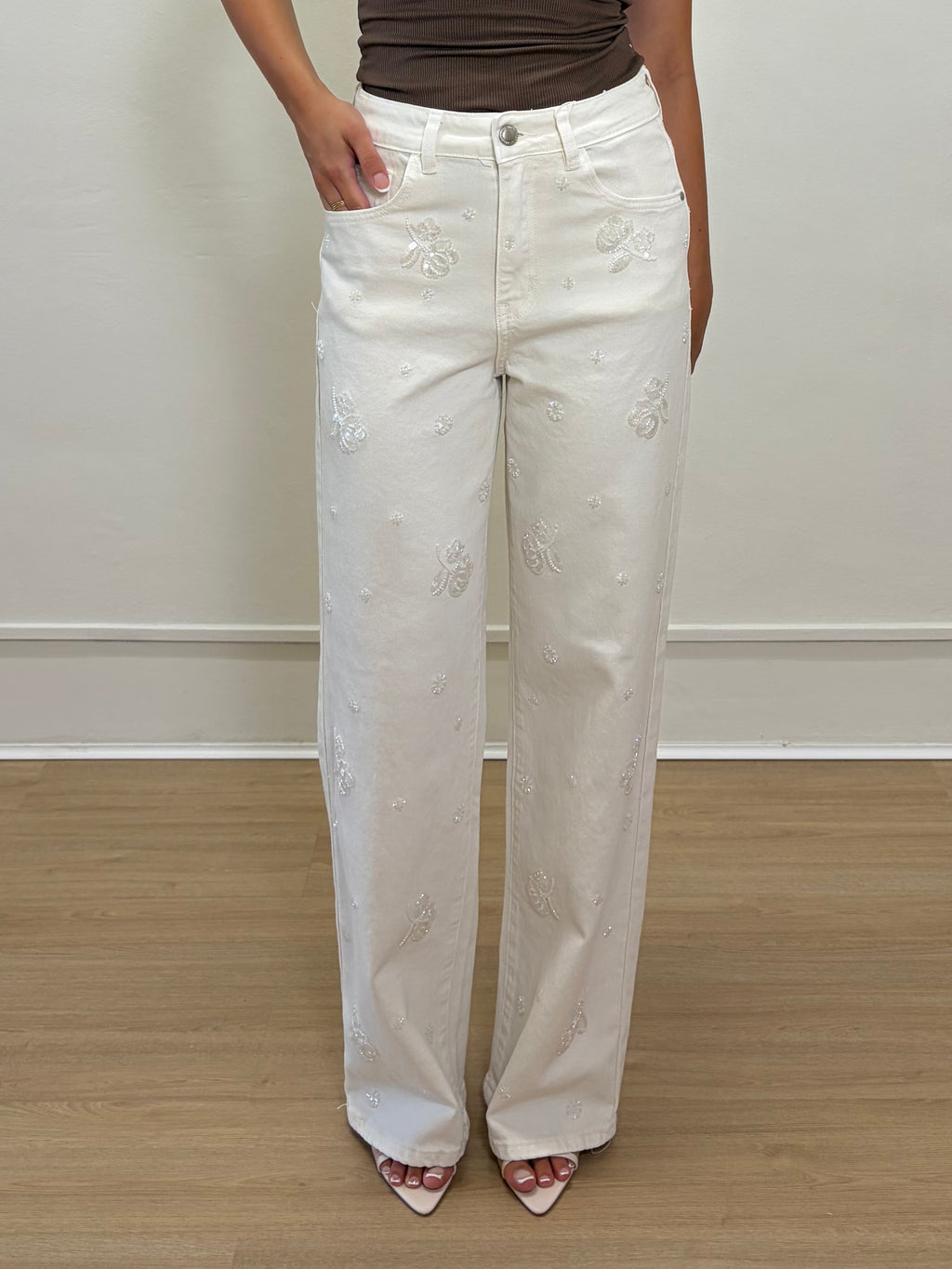Jeans con pailettes