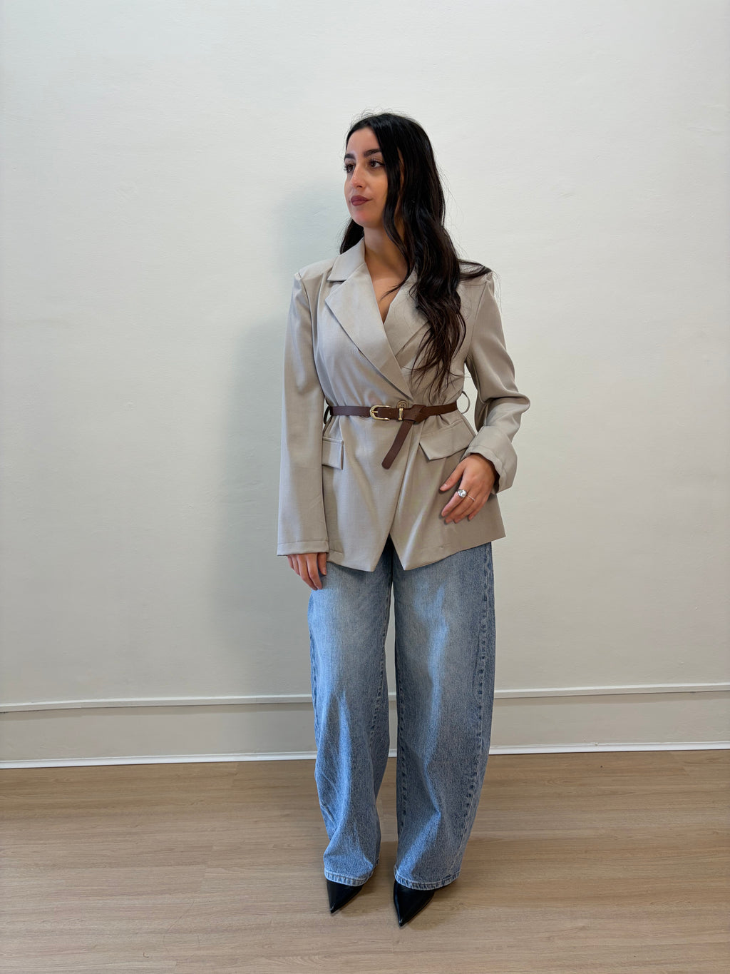 Blazer con cintura