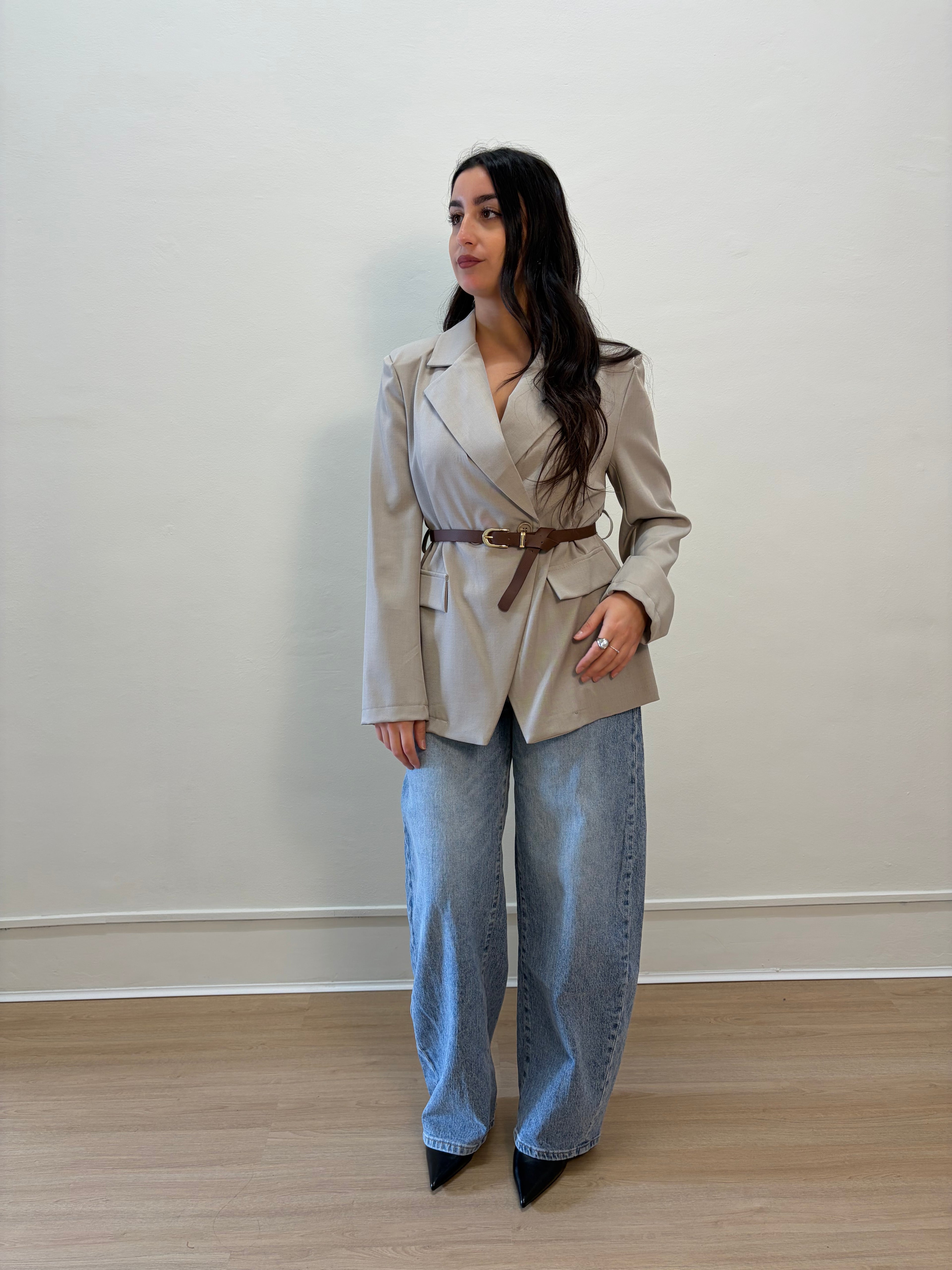 Blazer con cintura