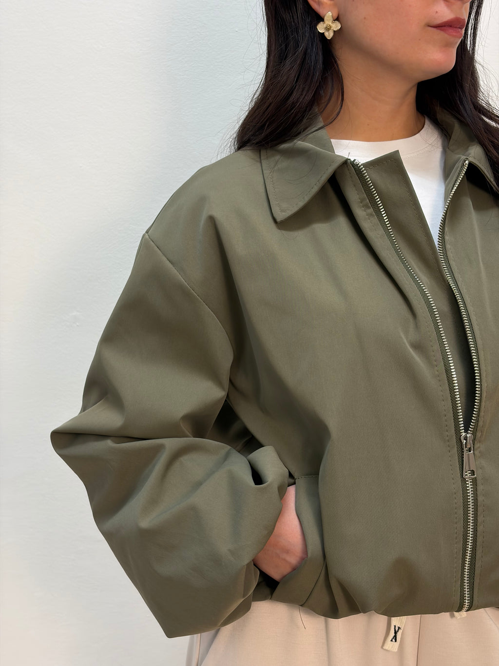 Bomber in cotone