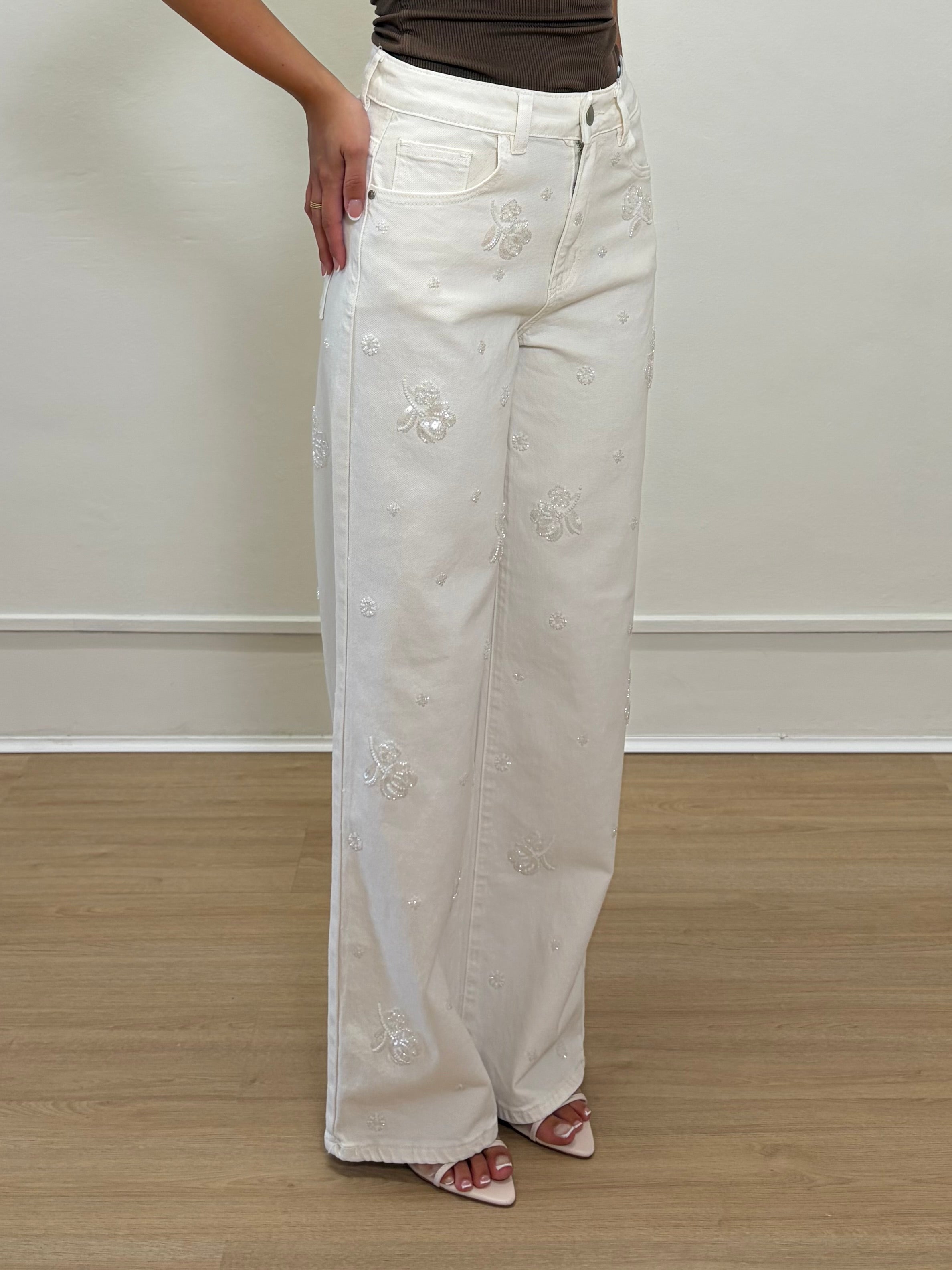Jeans con pailettes