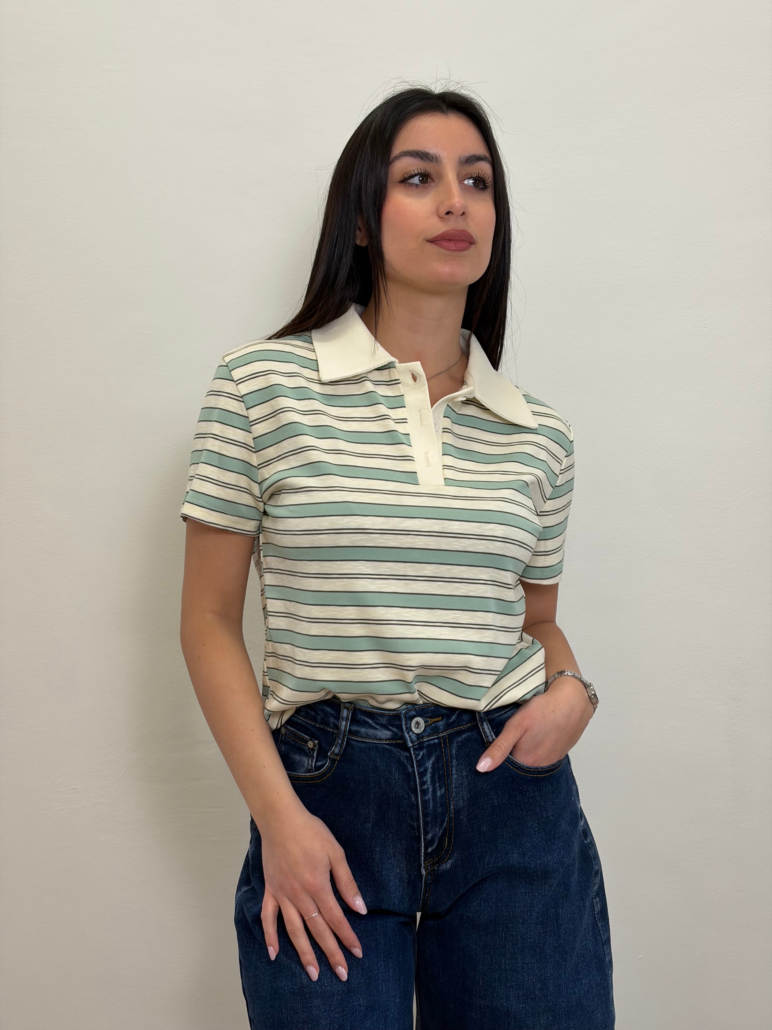 Polo color stripes