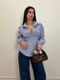 Camicia sancrata a righe