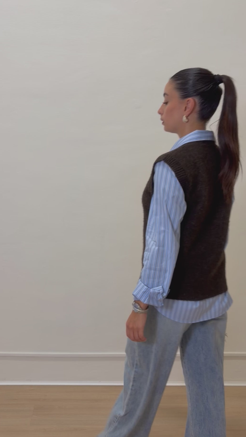 Gilet misto lana