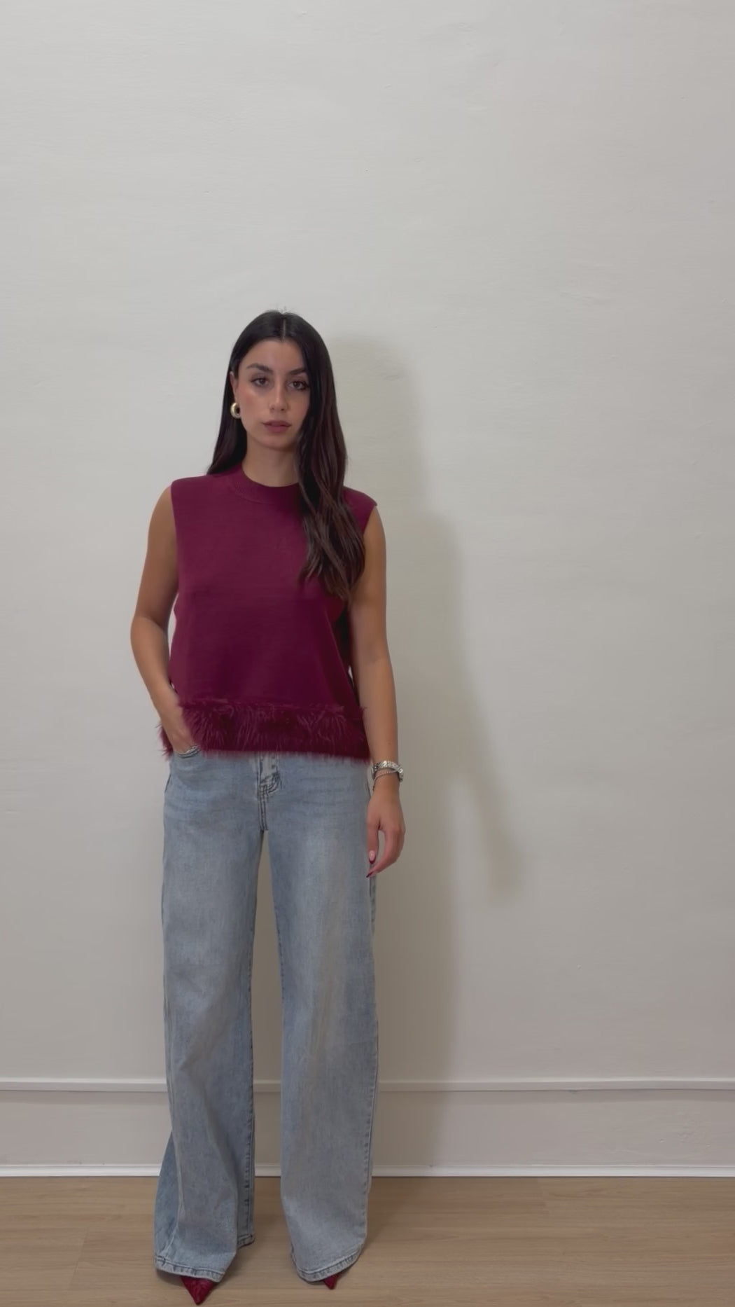 Gilet con pelliccia